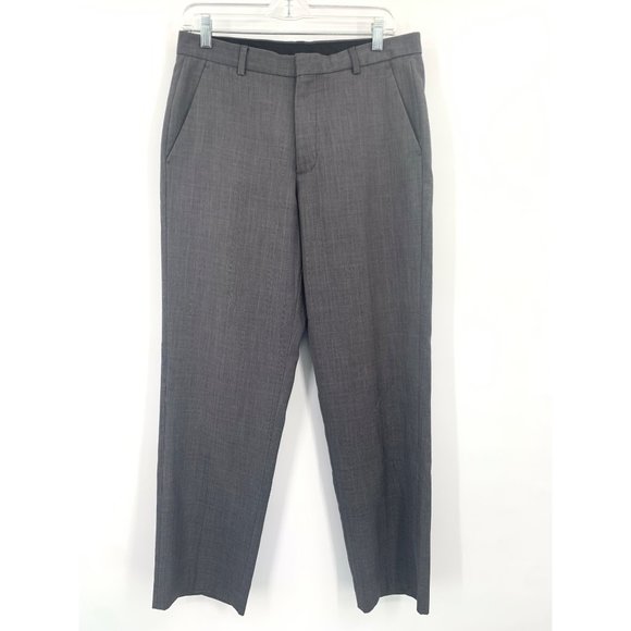 Calvin Klein Grey Flat Front‎ Men's Dress Pants Size W31 L30 - Picture 6 of 9